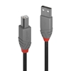 Изображение Lindy 2m USB 2.0 Type A to B Cable, Anthra Line