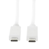 Изображение Kabel USB LogiLink USB-C - USB-C 0.5 m Biały (CU0130)