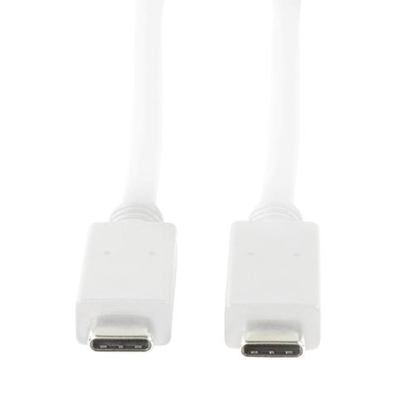 Attēls no Kabel USB LogiLink USB-C - USB-C 0.5 m Biały (CU0130)