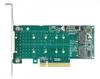 Изображение Delock PCI Express x8 Card to 2 x internal NVMe M.2 Key M - Bifurcation - Low Profile Form Factor