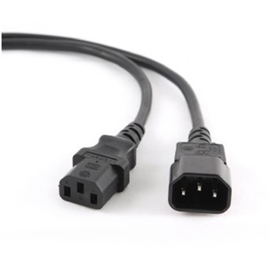 Изображение Gembird PC-189 power cable Black C14 coupler