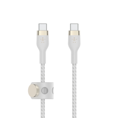 Attēls no Belkin Flex USB-C/USB-C till 60W 1m, white CAB011bt1MWH