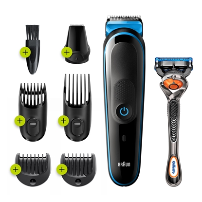 Изображение Braun MGK3245 hair trimmers/clipper Black, Blue 13