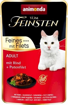 Изображение ANIMONDA vom Feinsten Beef, turkey fillet - wet cat food - 85 g