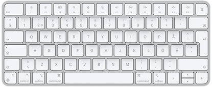 Attēls no Apple Magic Keyboard MK2A3S/A Compact Keyboard, Wireless, SE, Silver/ White, Bluetooth