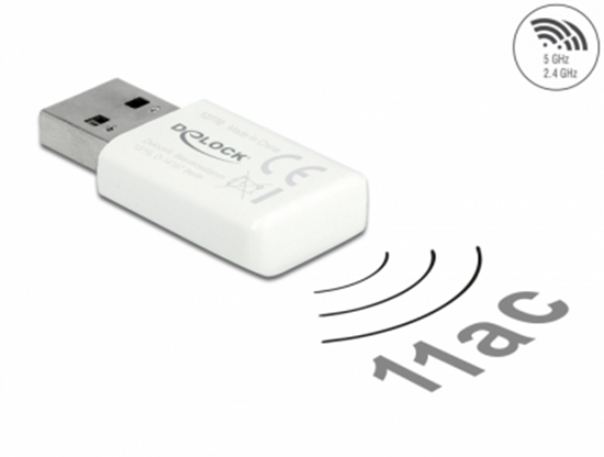 Picture of Delock USB 3.0 Dual Band WLAN ac/a/b/g/n Micro Stick 867 + 300 Mbps