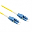 Изображение ROLINE Fibre Optic Jumper Cable duplex, 9/125µm, OS2, LC/LC, duplex, yellow, 2.0