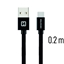 Picture of Swissten Textile Universal Quick Charge 3.1 USB-C Data and Charging Cable 20 cm