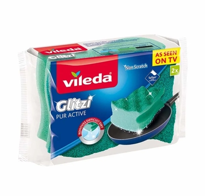 Attēls no Profiled Sponge Scourer Vileda Pur Active 2 pcs.