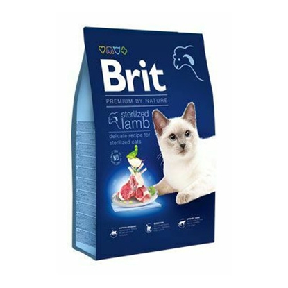 Attēls no BRIT Premium by nature Sterilized Lamb - dry cat food - 8 kg