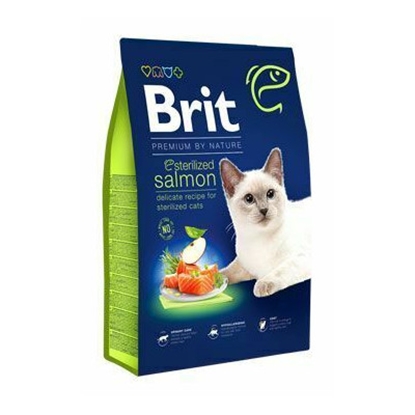Изображение BRIT Premium by Nature Sterilized Salmon - dry cat food 1,5 kg
