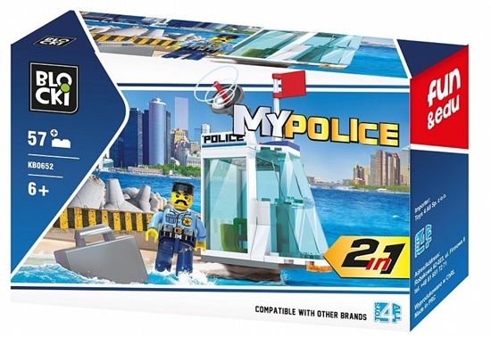 Picture of Blocki MyPolice Police station / KB0652 / Constructor with 57 parts / Age 6+