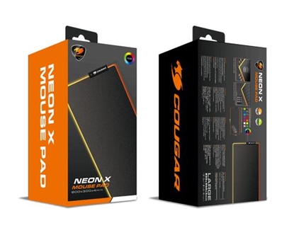 Изображение COUGAR Gaming NEON X RGB Gaming mouse pad Black