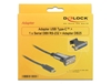 Picture of Delock Adapter USB Type-C™ > 1 x Serial DB9 RS-232 + Adapter DB25