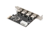 Picture of DIGITUS PCI Expr Card 4x USB3.0 A/F Extern VL805