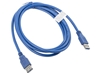 Изображение Przedłużacz kabla USB 3.0 AM-AF niebieski 1.8M 