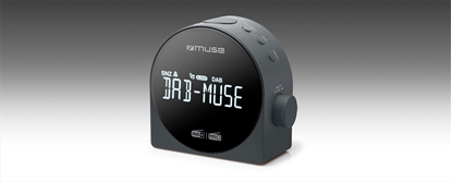 Attēls no Muse M-185 CDB DAB/DAB+ DUAL Alarm Clock Radio, Portable, Black | Muse | M-185 CDB | Alarm function | Black
