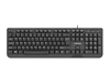Изображение NATEC KEYBOARD TROUT SLIM USB, US LAYOUT, BLACK