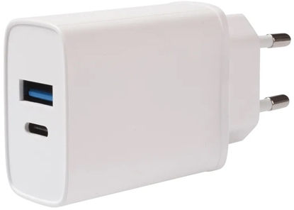 Attēls no Vivanco charger USB-A/USB-C PD3 20W, white (62401)