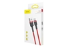 Picture of Cable Baseus USB2.0 A plug - USB C plug 0.5m QC3.0 red+red