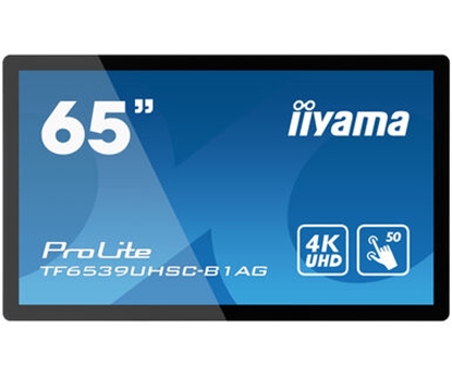 Attēls no iiyama TF6539UHSC-B1AG Signage Display Interactive flat panel 165.1 cm (65") LCD 500 cd/m² 4K Ultra HD Black Touchscreen