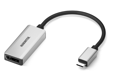 Attēls no Marmitek 08371 video cable adapter 0.15 m USB Type-C DisplayPort Black, Silver