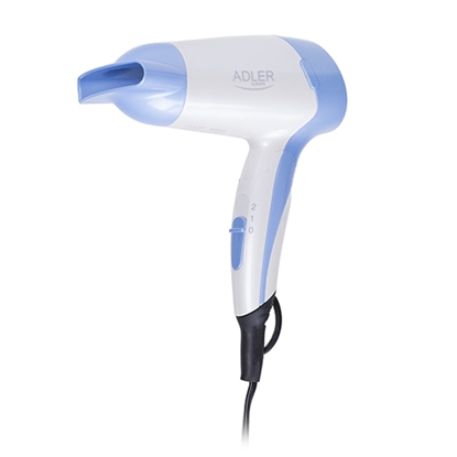 Picture of Adler Hair Dryer AD 2222 Foldable handle, 1200 W, White/blue