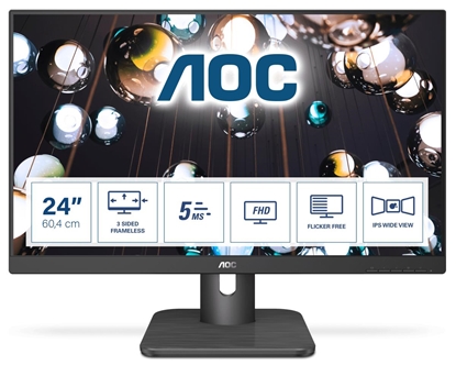 Attēls no AOC E1 24E1Q computer monitor 60.5 cm (23.8") 1920 x 1080 pixels Full HD LED Black