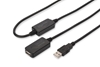 Изображение Kabel przedłużający USB 2.0 HighSpeed Typ USB A/USB A M/Ż aktywny 20m Czarny 
