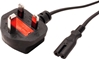 Изображение VALUE UK Power Cable, 2-pin, black, 3A, 1.8 m