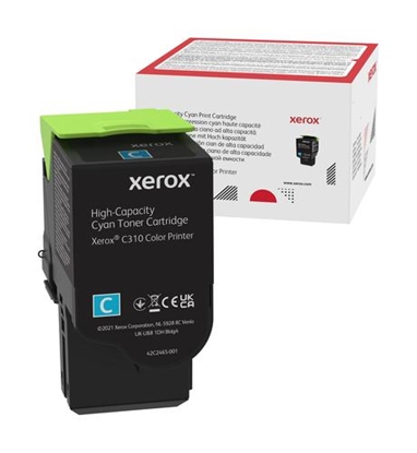 Picture of Xerox Genuine C310 / C315 Cyan High Capacity Toner Cartridge (5,500 pages) - 006R04365