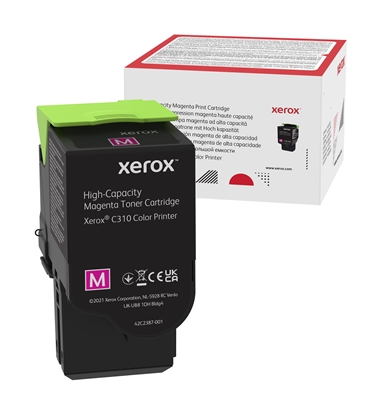 Изображение Xerox Genuine C310 / C315 Magenta High Capacity Toner Cartridge (5,500 pages) - 006R04366