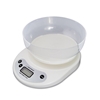 Picture of Esperanza EKS007 Kitchen scale with a bowl. White Electronic kitchen scale
