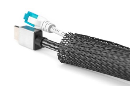 Attēls no DIGITUS Flexible Cable Hose with Velcro Fastener, 2m, black