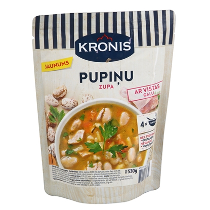 Attēls no Zupa pupiņu ar vistu Kronis Doy pakā 530g