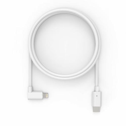 Attēls no Compulocks 6ft USB-C Male to 90 Degree Lightning Charging Cable Right Angle White