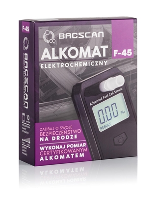 Picture of BACscan F-45 alcohol tester 0 - 4% Black