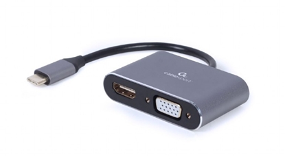 Picture of Cablexpert | USB Type-C to HDMI and VGA display adapter | A-USB3C-HDMIVGA-01 | USB Type-C