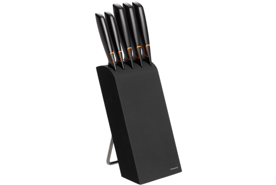 Picture of Fiskars kitchen knife Edge Black Stone Set 5 Knives