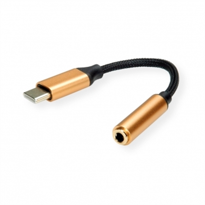 Picture of ROLINE GOLD Type C - 3.5mm Audio Adapter, M/F, 0.13 m