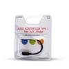 Picture of SAVIO USB Type 3.1 C (M) – Jack 3.5mm (F) Audio adapter Black AK-35/B