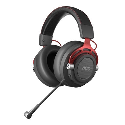 Attēls no AOC GH401 headphones/headset Wired & Wireless Head-band Gaming Black, Red