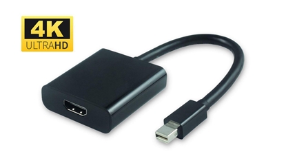 Attēls no Adapter AV MicroConnect DisplayPort Mini - HDMI czarny (MDPHDMI6B)