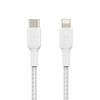 Изображение Belkin Lightning/USB-C Cable 1m braided, mfi cert., white