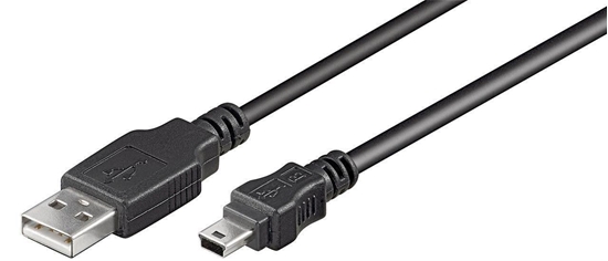 Picture of Kabel USB MicroConnect USB-A - miniUSB 5 m Czarny (USBAMB55)