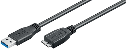 Picture of Kabel USB MicroConnect USB-A - microUSB 1 m Czarny (USB3.0AB1MICRO)