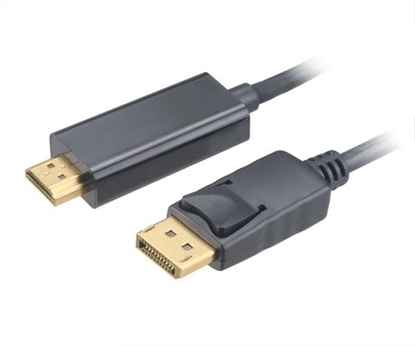 Attēls no Kabel Akasa DisplayPort - HDMI 1.8m czarny (AK-CBDP20-18BK)