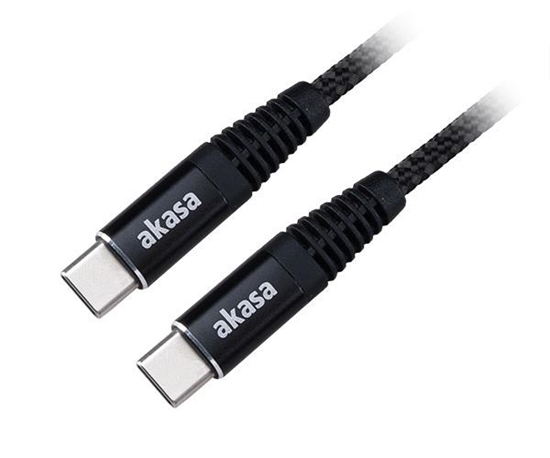Picture of Kabel USB Akasa USB-C - USB-C 1 m Czarny (AK-CBUB54-10BK)