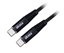 Изображение Kabel USB Akasa USB-C - USB-C 1 m Czarny (AK-CBUB54-10BK)