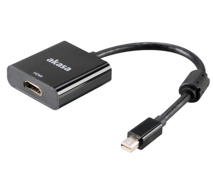 Изображение Adapter AV Akasa DisplayPort Mini - HDMI czarny (AK-CBDP09-20BK)